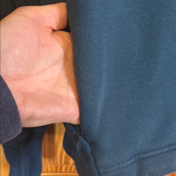 Athleta Teal Fleece Sweatshirt - Picture 3 of 6